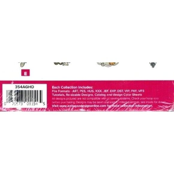 Anita Goodesign Out Of This Swirl Collection Embroidery Designs Set - Picture 3 of 8